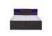 Boxspringbett >Caja< Liegefläche 160x200cm, anthrazit, Stellmaß: 167x111x216cm (BxHxT)