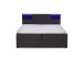 Boxspringbett >Caja< Liegefläche 180x200cm, anthrazit, Stellmaß: 187x111x216cm (BxHxT)