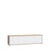 Lowboard >Skelpe< 4 Türen, Weiß/ Artisan Eiche Dekor - 188,3x49,7x42cm (BxHxT)