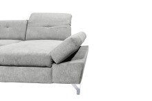 Wohnlandschaft >MELFI< Schlaffunktion, Stauraum, Bezug schlammfarbig - 350x73x245 (BxHxT)