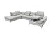 Wohnlandschaft >MELFI< Schlaffunktion, Stauraum, Bezug schlammfarbig - 350x73x245 (BxHxT)