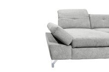 Wohnlandschaft >MELFI< Schlaffunktion, Stauraum, Bezug schlammfarbig - 350x73x245 (BxHxT)