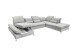 Wohnlandschaft >MELFI< Schlaffunktion, Stauraum, Bezug schlammfarbig - 350x73x245 (BxHxT)