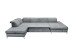 Wohnlandschaft >MELFI< Schlaffunktion, Stauraum, Bezug anthrazit - 350x73x245 (BxHxT)