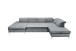 Wohnlandschaft >MELFI< Schlaffunktion, Stauraum, Bezug anthrazit - 350x73x245 (BxHxT)