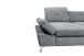 Wohnlandschaft >MELFI< Schlaffunktion, Stauraum, Bezug anthrazit - 350x73x245 (BxHxT)