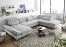 Wohnlandschaft >MELFI< Schlaffunktion, Stauraum,...