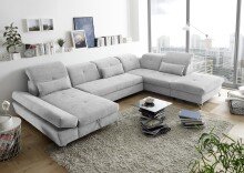 Wohnlandschaft >MELFI< Schlaffunktion, Stauraum,...