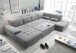Wohnlandschaft >WAYNE< Schlaffunktion, Stauraum, Bezug dark grey - 380x81x240 (BxHxT)
