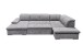 Wohnlandschaft >WAYNE< Schlaffunktion, Stauraum, Bezug dark grey - 380x81x240 (BxHxT)