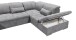 Wohnlandschaft >WAYNE< Schlaffunktion, Stauraum, Bezug dark grey - 380x81x240 (BxHxT)