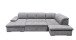 Wohnlandschaft >WAYNE< Schlaffunktion, Stauraum, Bezug dark grey - 380x81x240 (BxHxT)