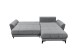 Wohnlandschaft >BERN< Schlaffunktion, Bettkasten, Bezug grey - 281x91x189 (BxHxT)