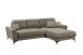 Wohnlandschaft >BERN< Schlaffunktion, Bettkasten, Bezug Farbe espresso - 281x91x189 (BxHxT)