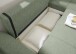 Wohnlandschaft >BERN< Schlaffunktion, Bettkasten, Bezug Farbe olive - 281x91x189 (BxHxT)