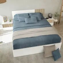 Bett-Set >ETHNA< (4-teilig) Liegefl. 160x190cm,...
