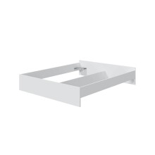 Bett-Set >ETHNA< (4-teilig) Liegefl. 160x190cm, Artik Weiß / Natur - 166x89x196 (BxHxT)