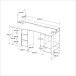 Gamingtisch >Gaming 11< mit LED-Beleuchtung, Beschichtung Schwarz - 152x87x62cm (BxHxT)