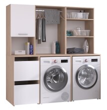 Mehrzweckschrank-Set >Laundry 4< in Jackson Eiche...