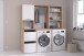 Mehrzweckschrank-Set >Laundry 4< in Jackson Eiche Dekor / Weiß