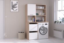 Mehrzweckschrank-Set >Laundry 5< in Jackson Eiche...