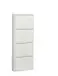 Schuhkipper >Bert< 4 Klappen, 8 paar Schuhe, weiß, Metall - 51x137x16cm (BxHxT)