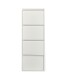 Schuhkipper >Bert< 4 Klappen, 8 paar Schuhe, weiß, Metall - 51x137x16cm (BxHxT)
