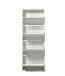 Schuhkipper >Bert< 4 Klappen, 8 paar Schuhe, weiß, Metall - 51x137x16cm (BxHxT)