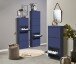 Schuhkipper >Bert< 3 Klappen, 6 paar Schuhe, in blau, Metall  - 51x104x16cm (BxHxT)