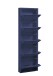 Schuhkipper >Bert< 5 Klappen, 10 paar Schuhe, in blau, Metall  - 51x170x16cm (BxHxT)