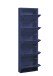 Schuhkipper >Bert< 5 Klappen, 10 paar Schuhe, in blau, Metall  - 51x170x16cm (BxHxT)