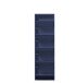Schuhkipper >Bert< 5 Klappen, 10 paar Schuhe, in blau, Metall  - 51x170x16cm (BxHxT)