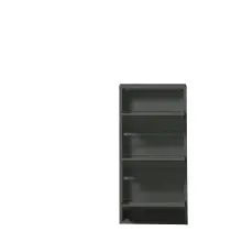 Schuhkipper >Bert< 3 Klappen, 6 paar Schuhe, in anthrazit, Metall - 51x104x16cm (BxHxT)