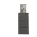 Schuhkipper >Bert< 3 Klappen, 6 paar Schuhe, in anthrazit, Metall - 51x104x16cm (BxHxT)