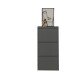 Schuhkipper >Bert< 3 Klappen, 6 paar Schuhe, in anthrazit, Metall - 51x104x16cm (BxHxT)