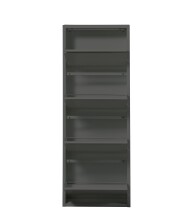 Schuhkipper >Bert< 4 Klappen, 8 paar Schuhe, in anthrazit, Metall - 51x137x16cm (BxHxT)