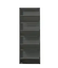 Schuhkipper >Bert< 4 Klappen, 8 paar Schuhe, in anthrazit, Metall - 51x137x16cm (BxHxT)