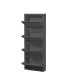 Schuhkipper >Bert< 4 Klappen, 8 paar Schuhe, in anthrazit, Metall - 51x137x16cm (BxHxT)