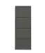 Schuhkipper >Bert< 4 Klappen, 8 paar Schuhe, in anthrazit, Metall - 51x137x16cm (BxHxT)