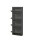 Schuhkipper >Bert< 4 Klappen, 8 paar Schuhe, in anthrazit, Metall - 51x137x16cm (BxHxT)