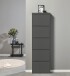 Schuhkipper >Bert< 5 Klappen, 10 paar Schuhe, in anthrazit, Metall - 51x170x16cm (BxHxT)