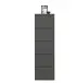 Schuhkipper >Bert< 5 Klappen, 10 paar Schuhe, in anthrazit, Metall - 51x170x16cm (BxHxT)