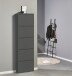Schuhkipper >Bert< 5 Klappen, 10 paar Schuhe, in anthrazit, Metall - 51x170x16cm (BxHxT)
