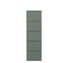 Schuhkipper >Bert< 5 Klappen, 10 paar Schuhe, in salbei, Metall - 51x170x16cm (BxHxT)