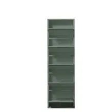 Schuhkipper >Bert< 5 Klappen, 10 paar Schuhe, in salbei, Metall - 51x170x16cm (BxHxT)