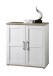 Kommode >Romance< 2 Türen, Sibiu Lärche / San Remo Hell - 93x99x45cm (BxHxT)