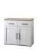 Kommode >Romance< 2 Türen, 2 Schübe, Sibiu Lärche / San Remo Hell - 93x88x45cm (BxHxT)
