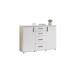 Sideboard >BC 1040< 2 Türen, 4 Schubladen, weiß - 120x83x35cm (BxHxT)
