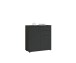 Kommode >BC 1040< 2 Türen, 2 Schubladen, anthrazit - 80x84x35cm (BxHxT)