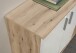 Sideboard >BC 1040< 3 Türen, 4 Schubladen, eiche rustica Dekor/ weiß - 160x84x35cm (BxHxT)